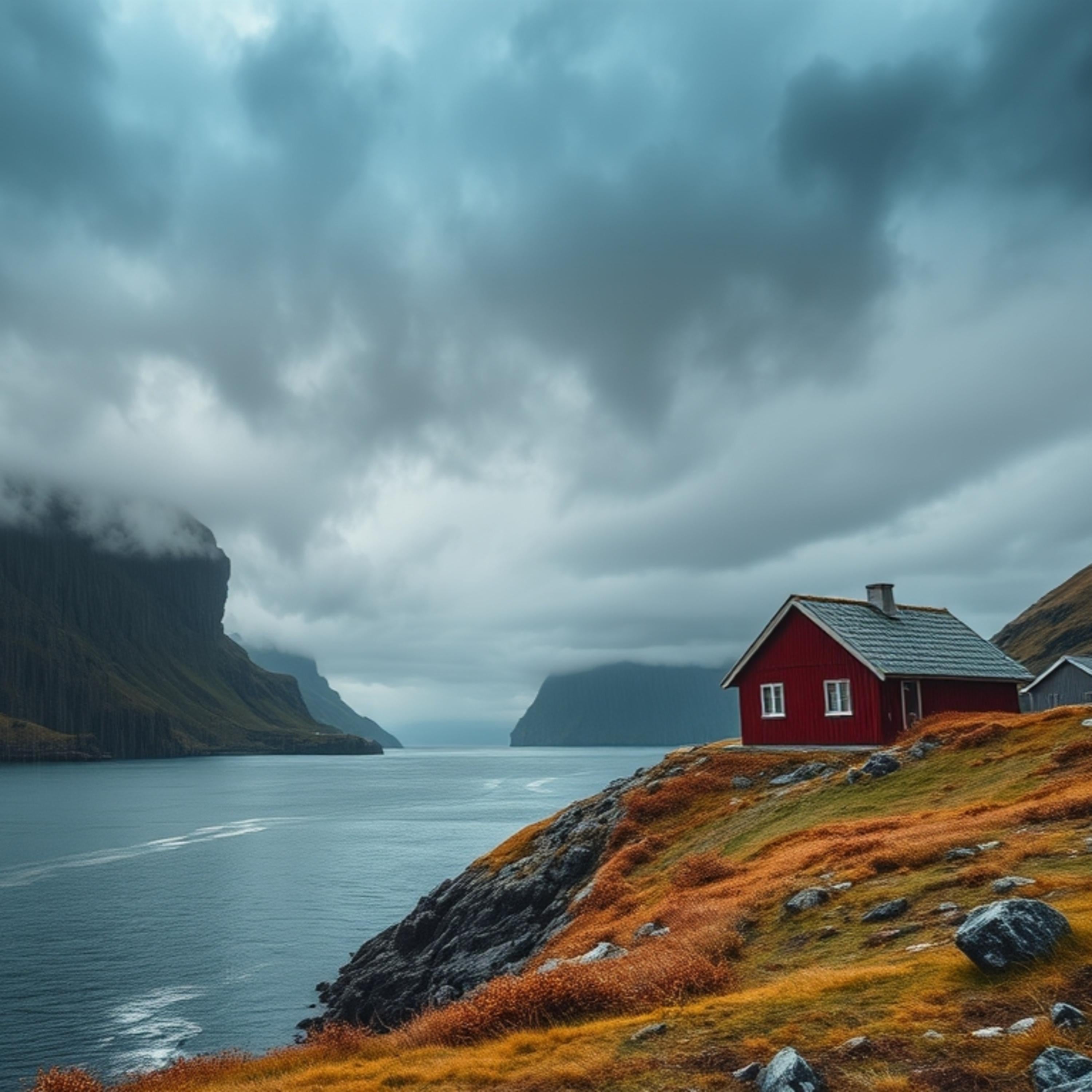 Windy Norwegian Cabin - 10 Hours Sleep Sound